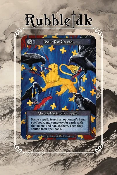 Sorcery TCG foil single cards. — Rubble